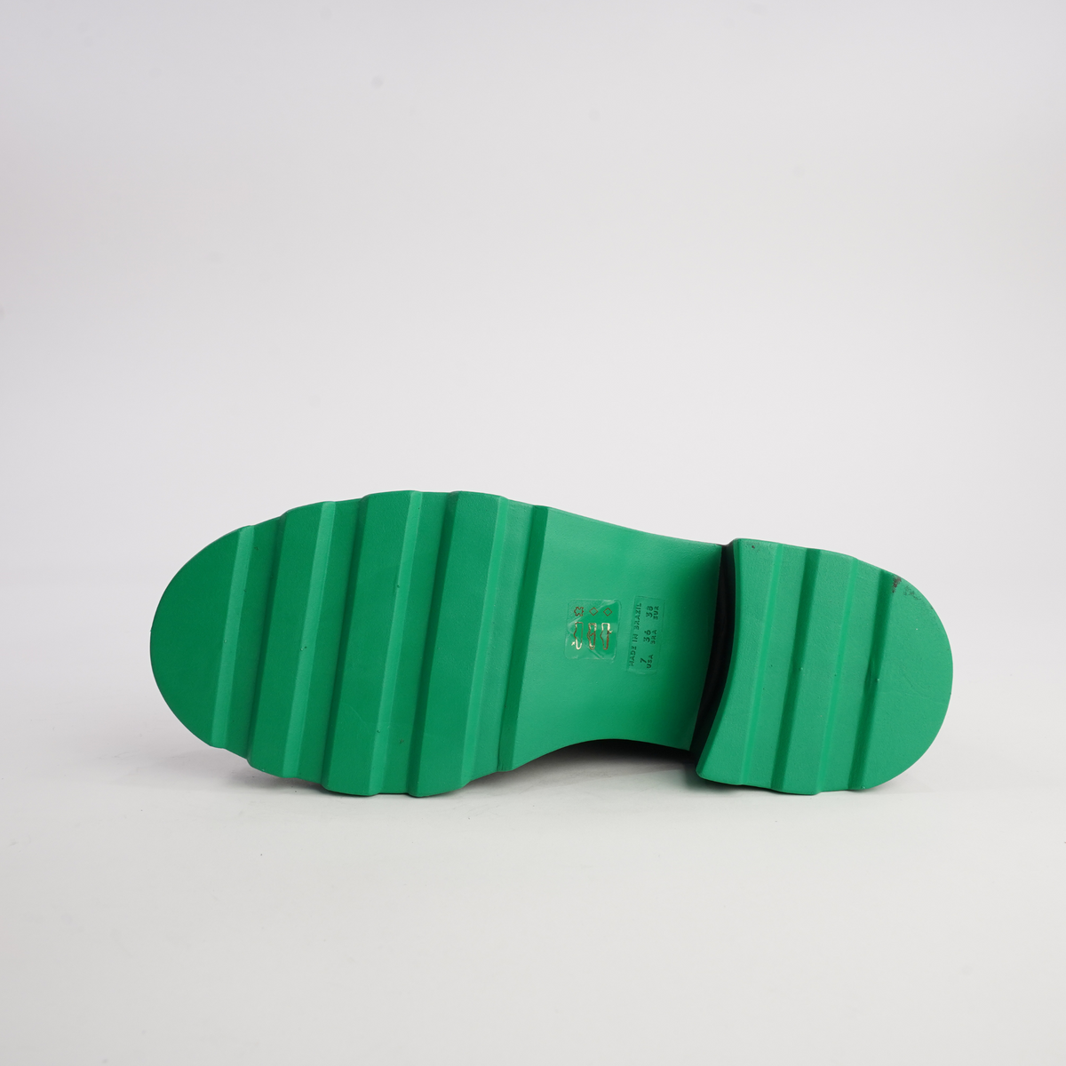 486001 Black/ Green Leather Ankle Boots - CARRANO | Shouz