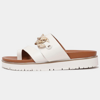 Cai White Sandals