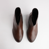 Jacky Chestnut Leather Ankle Boots