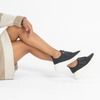Tickler Black Leather Sneakers