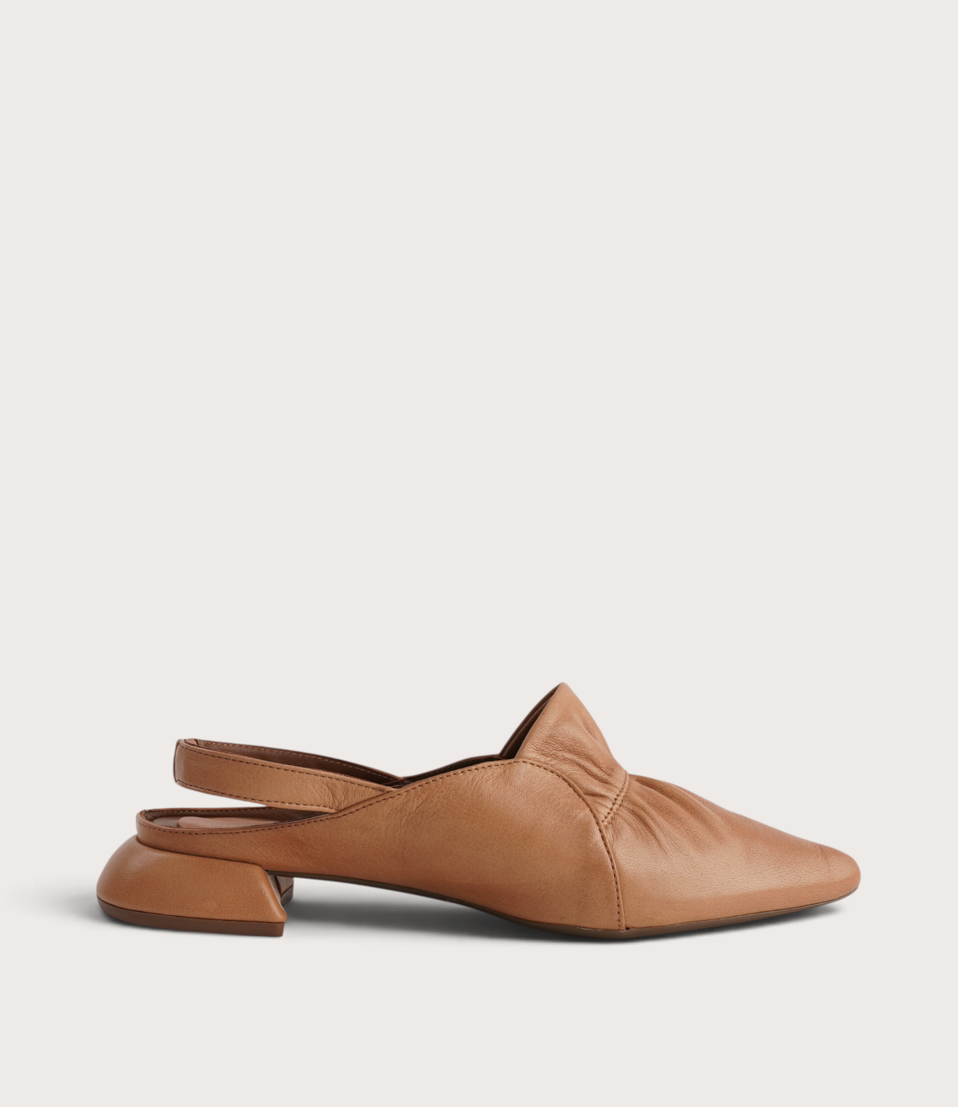 Valora Tan Leather Flats