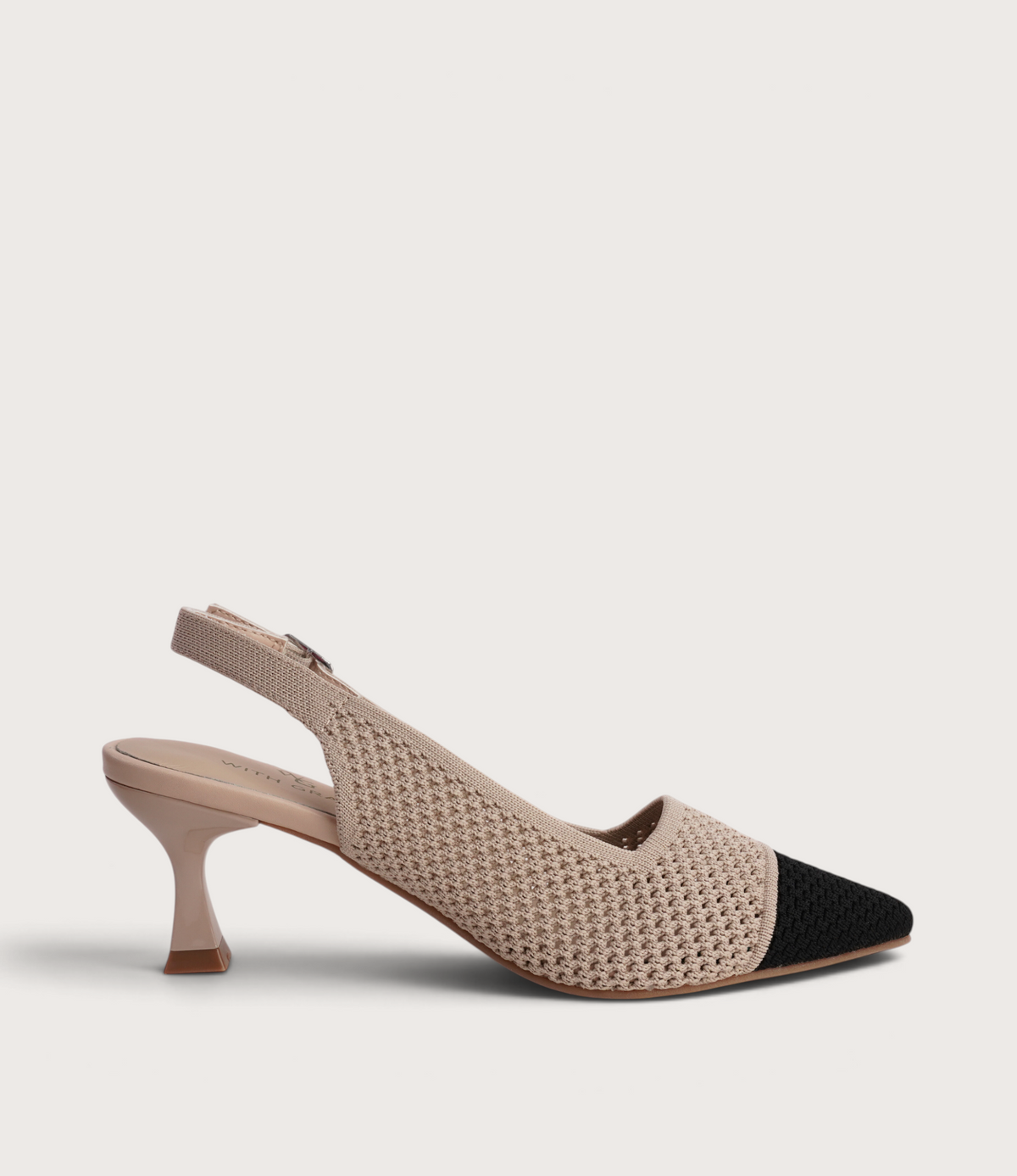 Audrey Black/ Nude Heels