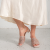 Heda Nude Multi Leather Heels