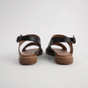 Mikey Black Leather Sandals