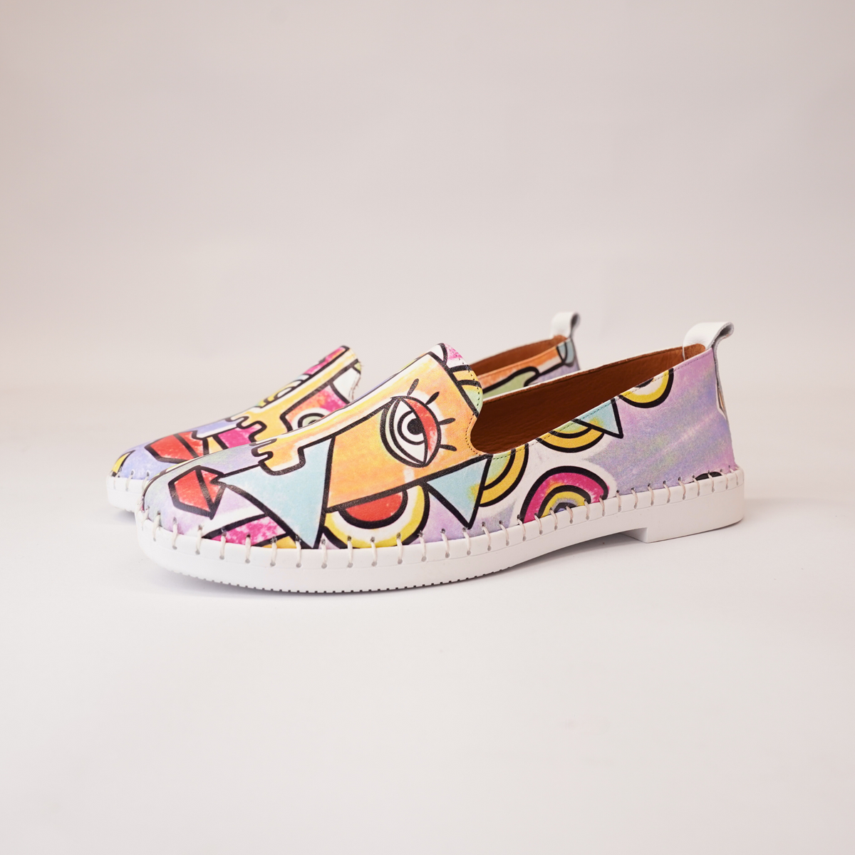 Airlie Picasso Multi Leather Flats