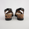 Martha Black Leather Sandals