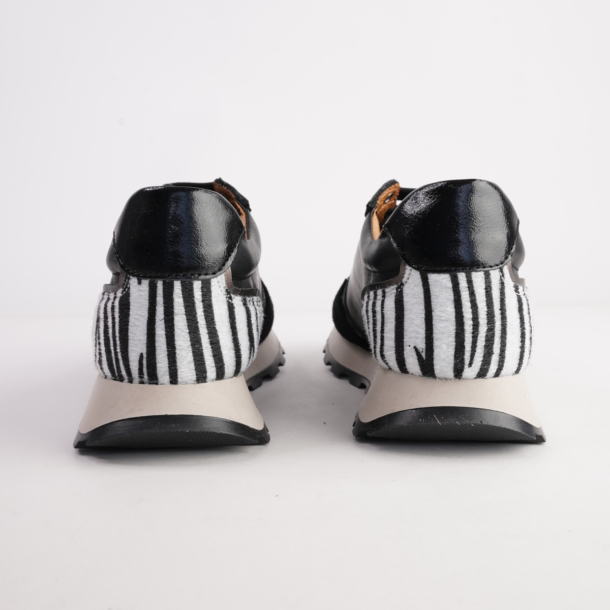 Murphy Black Combo Leather Sneakers - SALA | Shouz