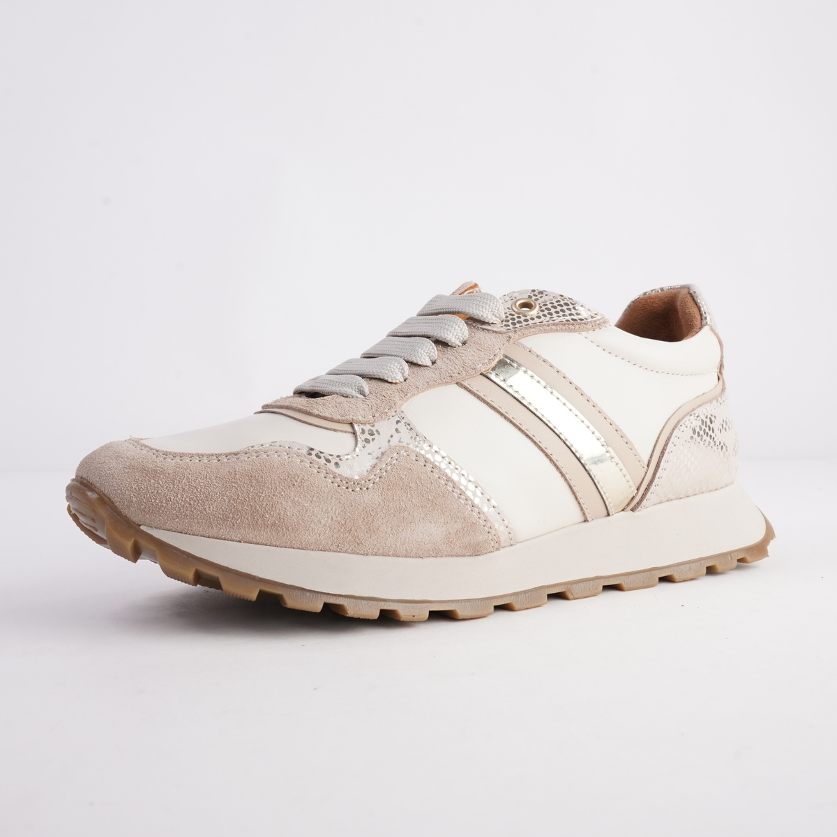 Murphy Crema Combo Leather Sneakers - SALA | Shouz