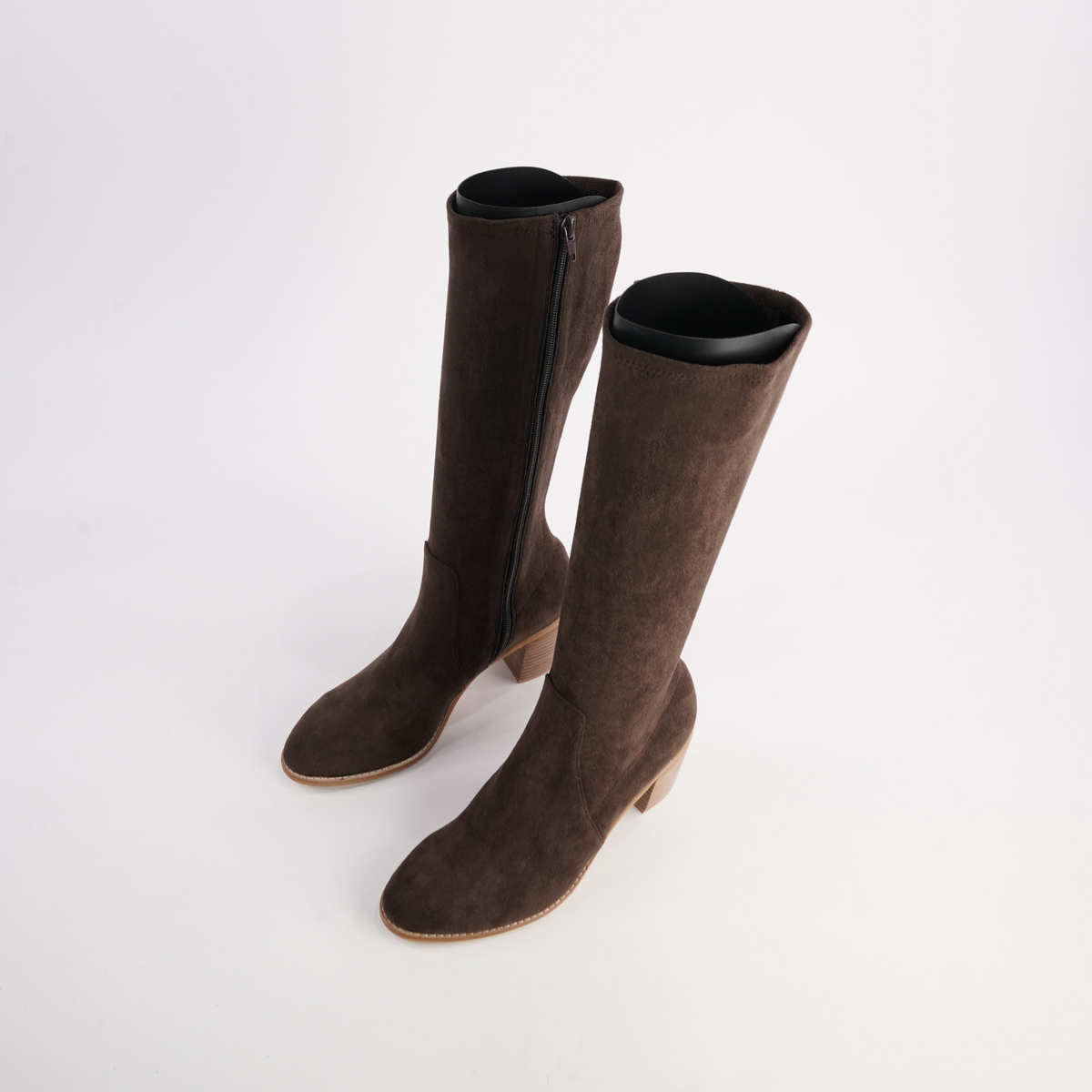 Tirry Choc Stretch Microsuede Knee High Boots