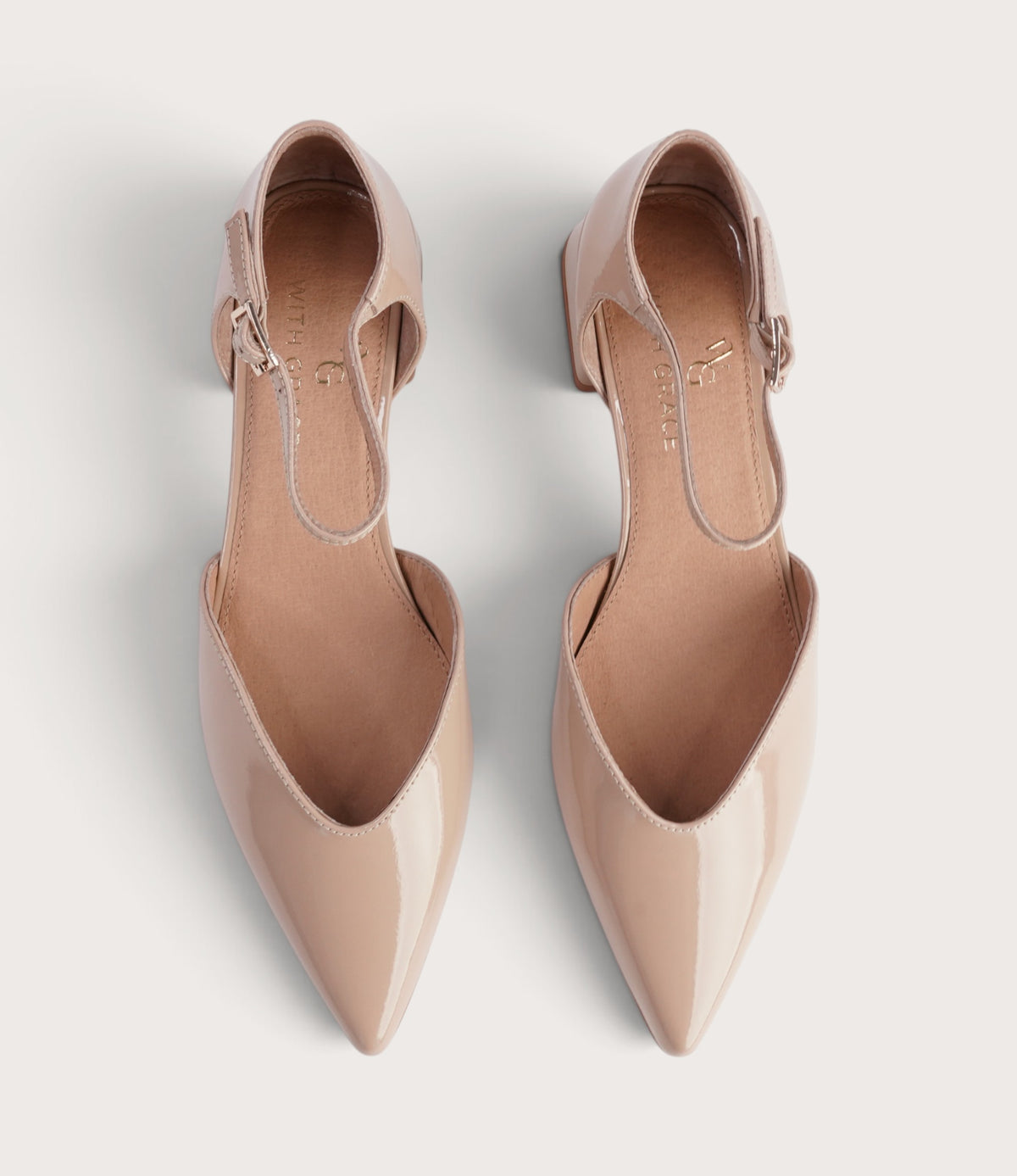 Munich Caramel Patent Leather Flats