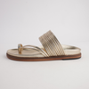 Carmelle Soft Gold Leather Sandals