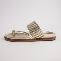 Carmelle Soft Gold Leather Sandals