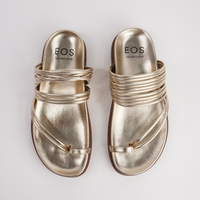 Carmelle Soft Gold Leather Sandals