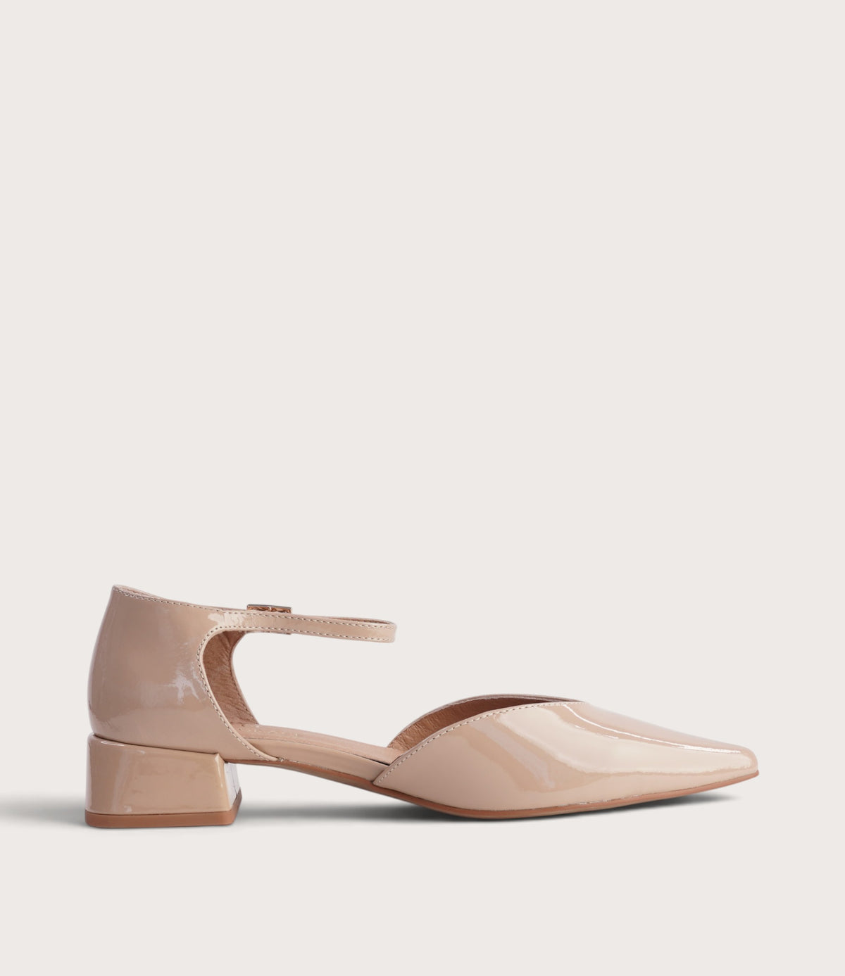 Munich Caramel Patent Leather Flats