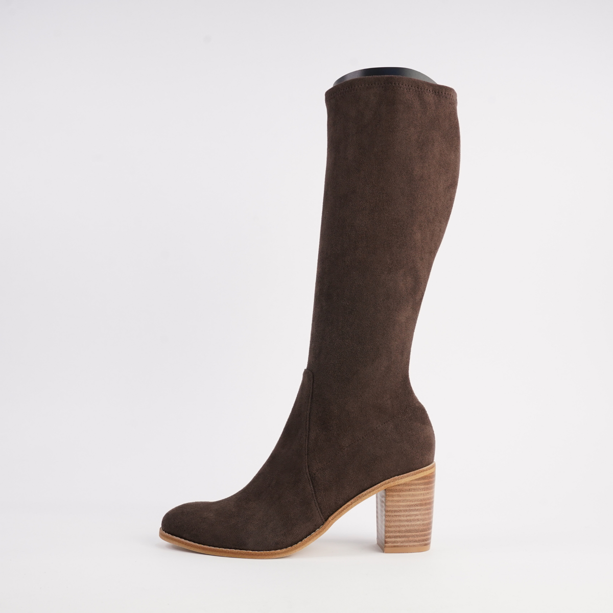 Tirry Choc Stretch Microsuede Knee High Boots