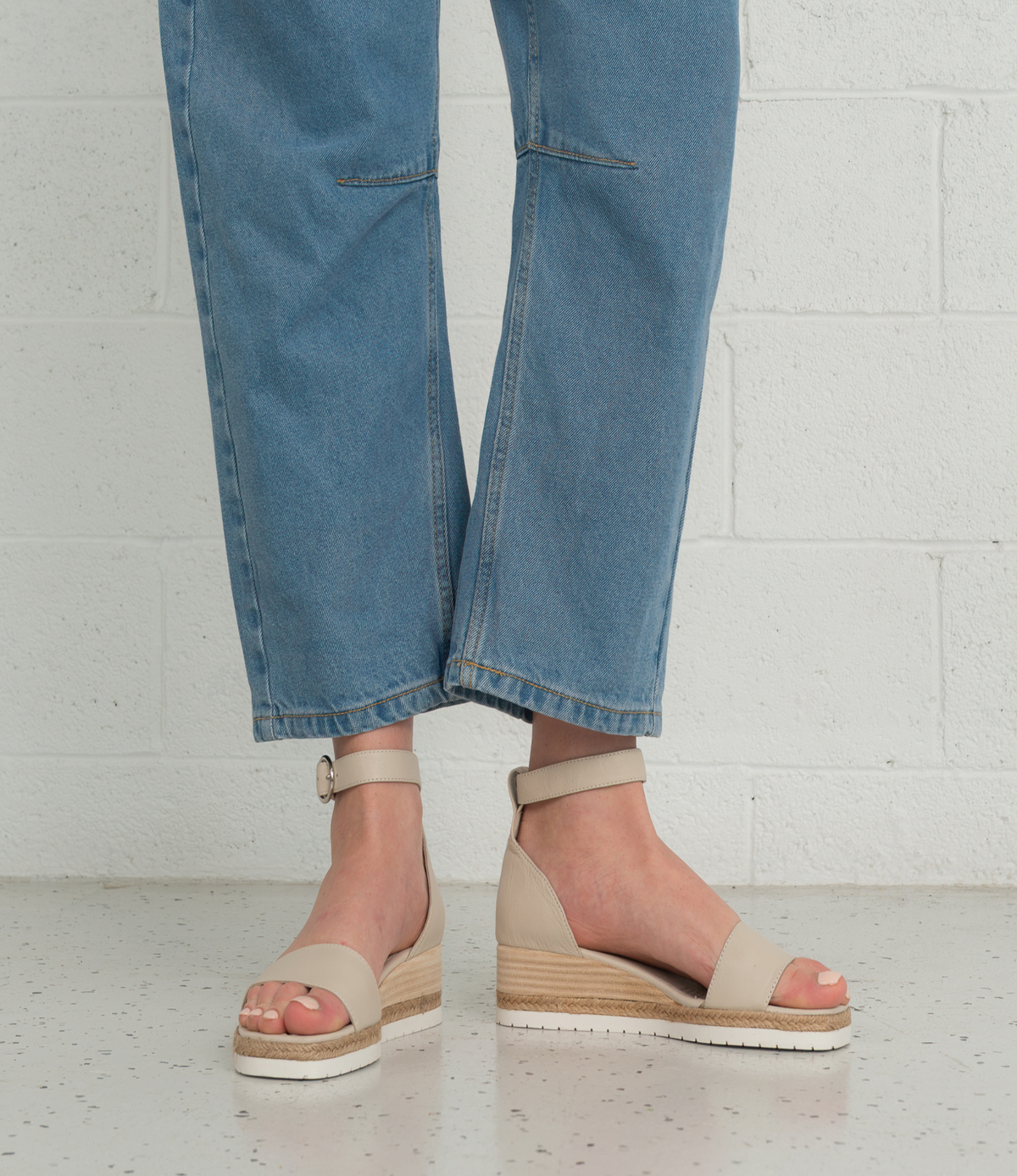 Idola Almond Leather Wedges - DJANGO AND JULIETTE | Shouz