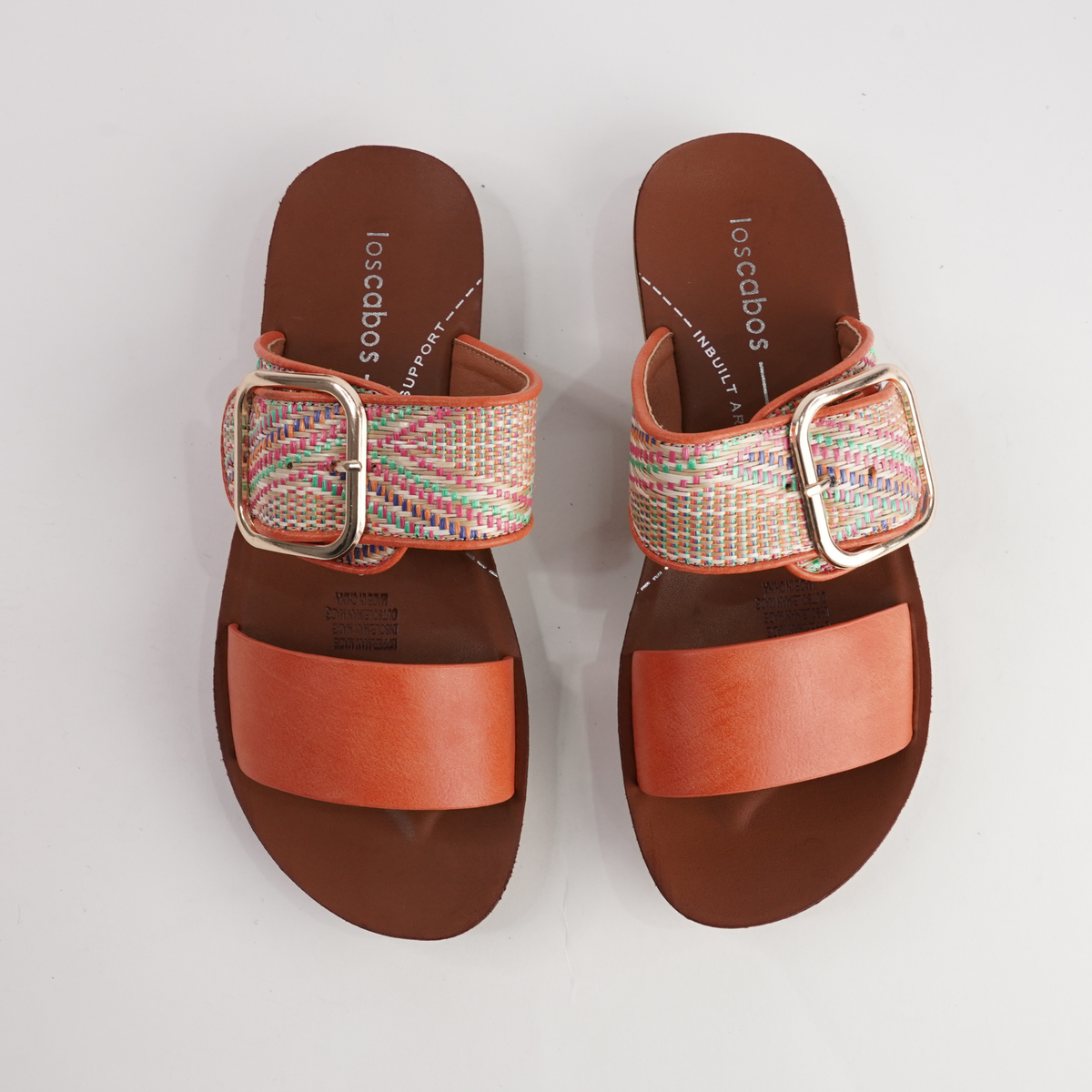 Doti Tangerine Multi Slides - LOS CABOS | Shouz
