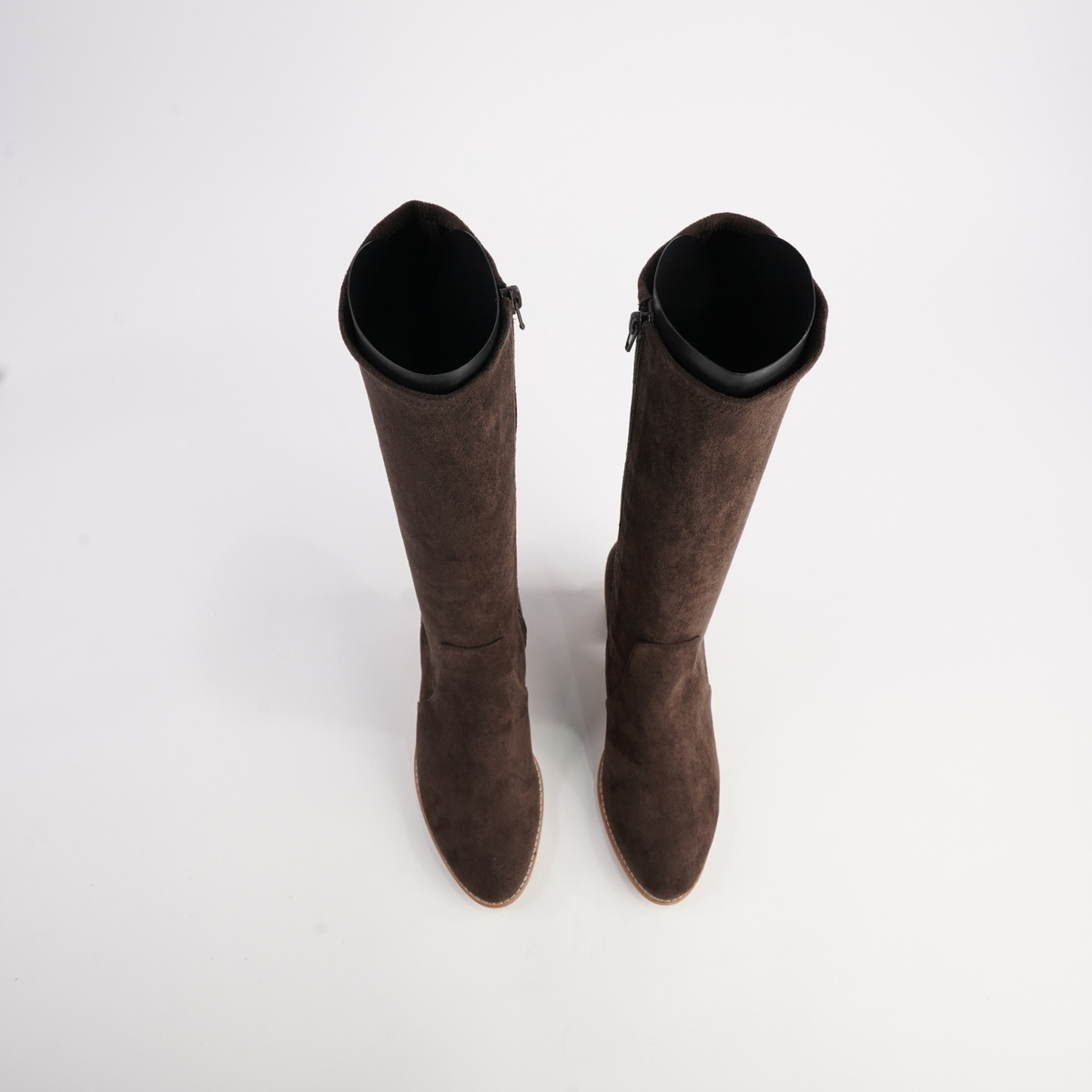 Tirry Choc Stretch Microsuede Knee High Boots