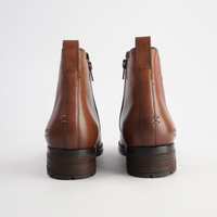 Kate 12 Cognac Leather Ankle Boots - JOSEF SEIBEL | Shouz