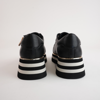 Eammes Black Leather Sneakers