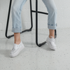 Brodies White Leather Sneakers