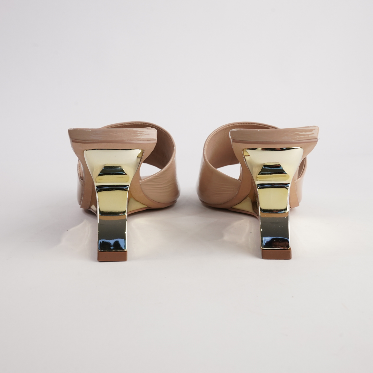 KL7040001 Nude Patent Wedges - BRAZILLIO | Shouz