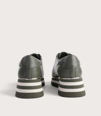 Eammes Olive/ Milk Leather Sneakers