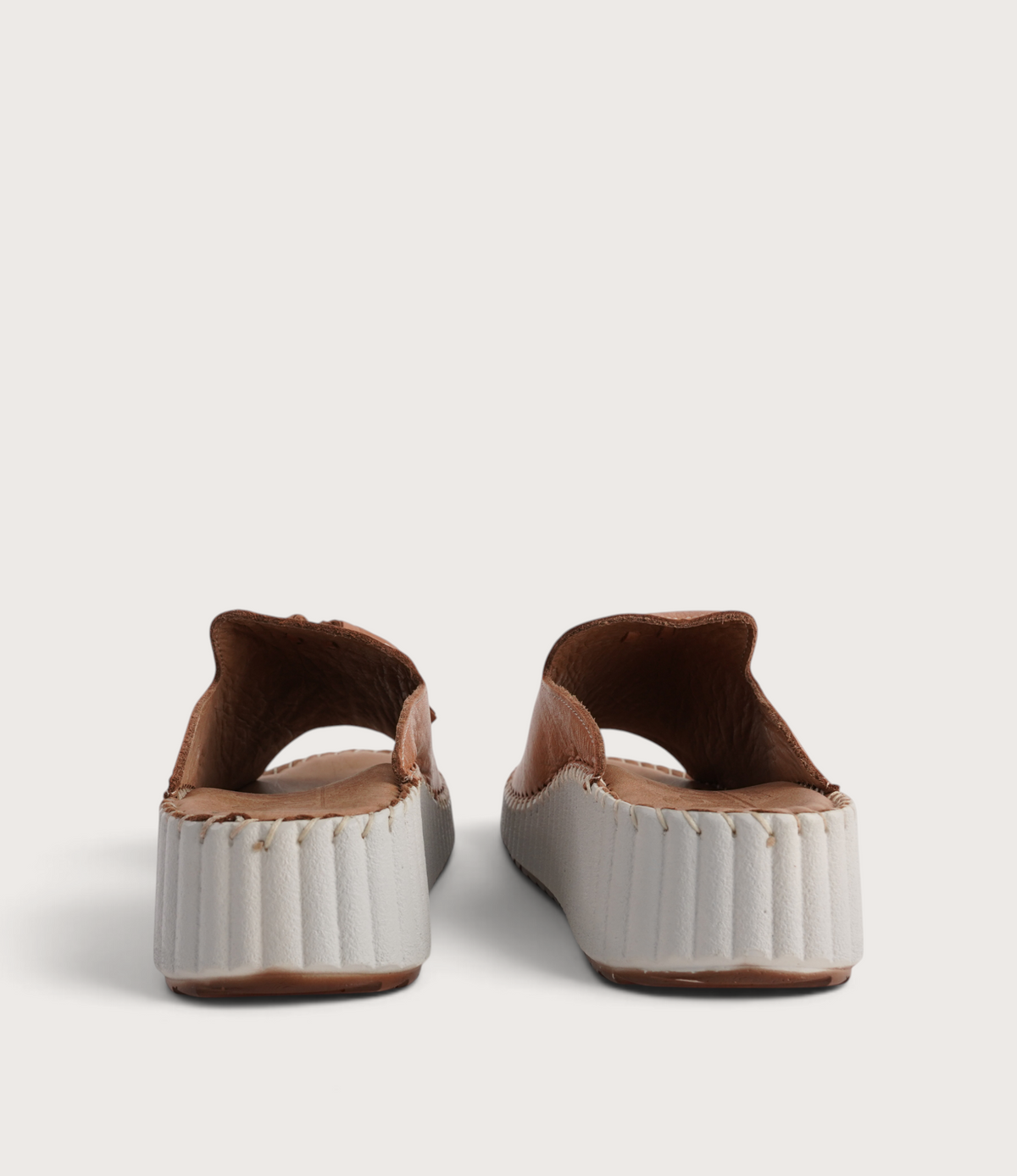 Sonny Coconut Leather Slides