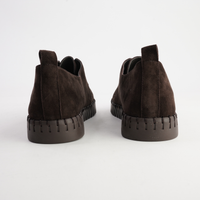 Huston Choc Suede Leather Sneakers - DJANGO AND JULIETTE | Shouz