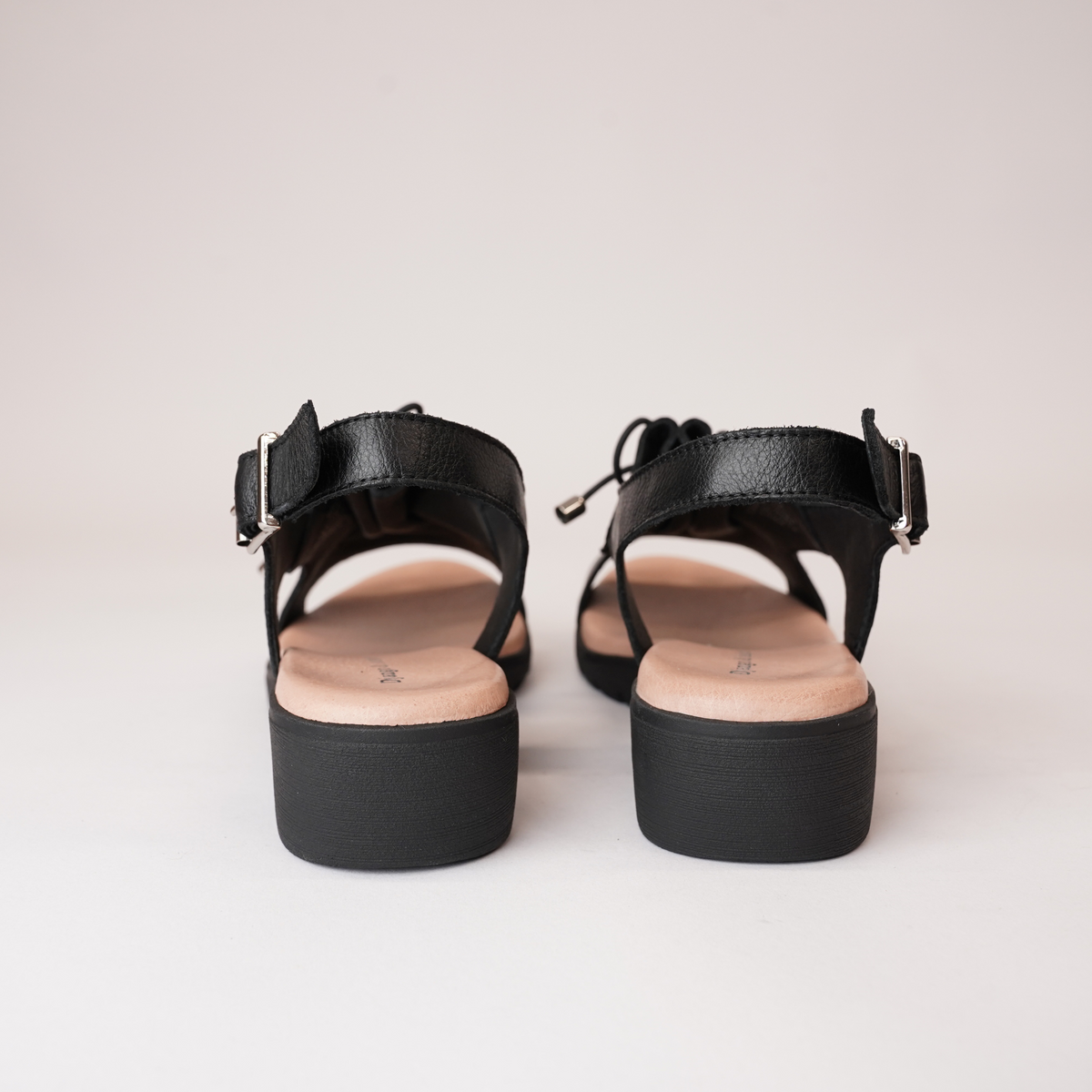 Malika Black Leather Sandals - DJANGO AND JULIETTE | Shouz