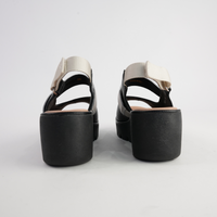 Pollen Black/ Bone Leather Sandals