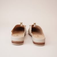 Fibby Almond Leather Flats