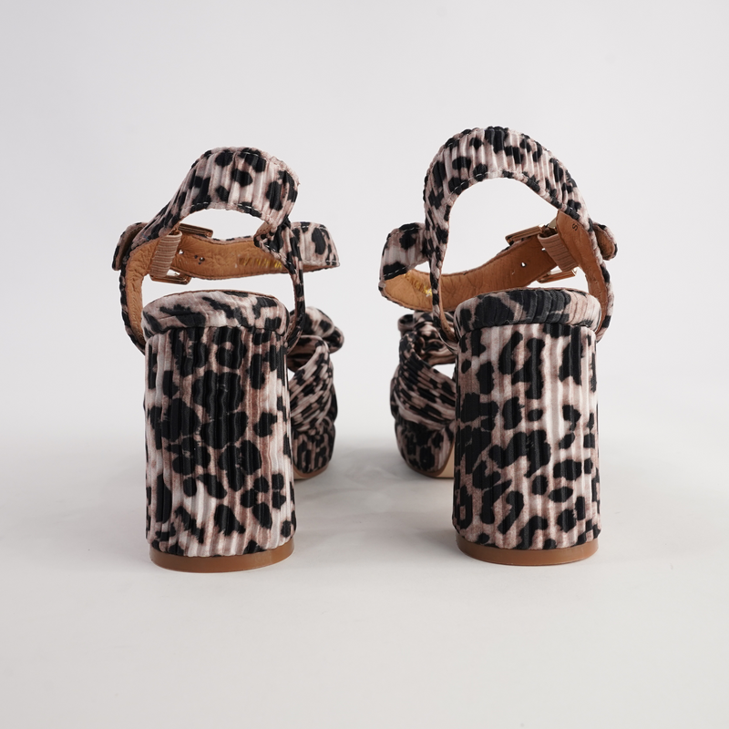 Sam Tan Leopard Heels