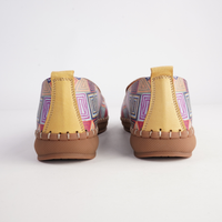 Reba Mosaic Leather Flats - SALA | Shouz
