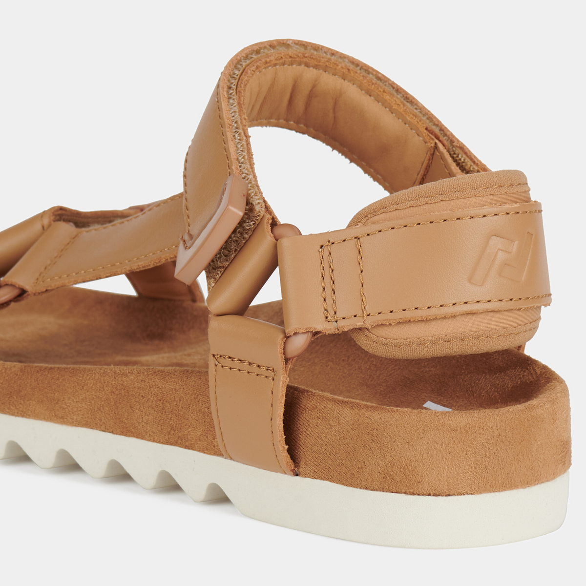 Sandal Tooth Wedge Soft Tan Leather Sandals - ROLLIE | Shouz