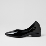 Ewa Black Patent Leather Ballet Flats - DJANGO AND JULIETTE | Shouz