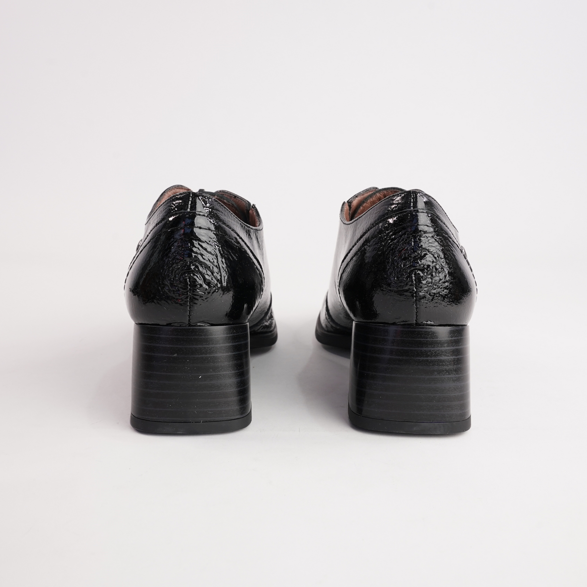 Elisa Black Patent Leather Boots