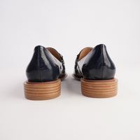 Elliotts Navy Patent/ Navy Leather Loafers - DJANGO AND JULIETTE | Shouz