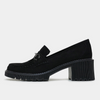 Zoey Black Suede Loafers