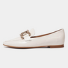 Socoro Ivory Patent Leather Loafers