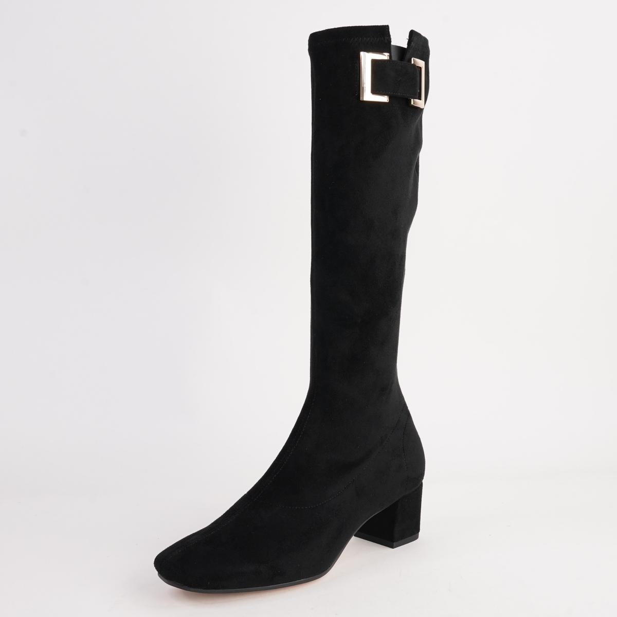 Handan Black Stretch Microsuede Boots - DJANGO AND JULIETTE | Shouz