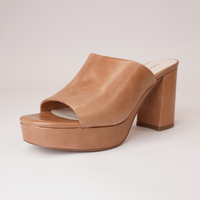 Ordos Tan Leather Heels