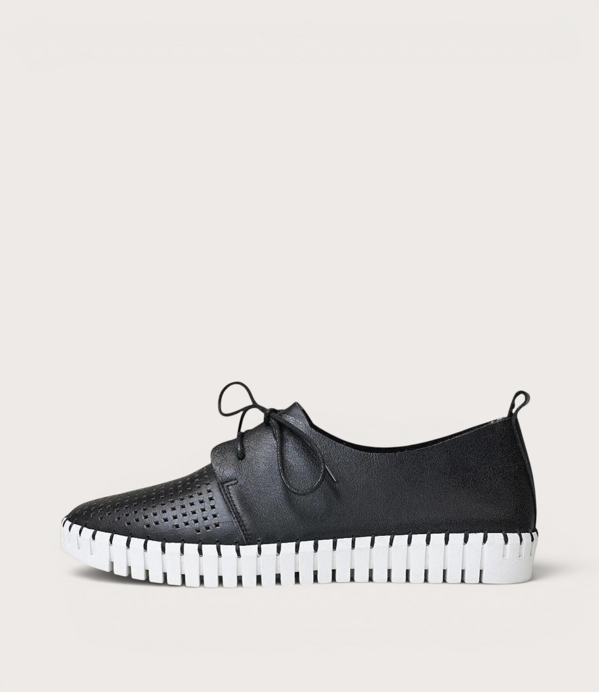 Huston Black Leather Sneakers