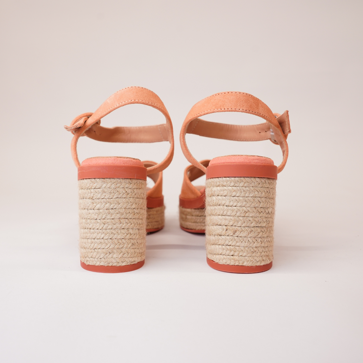 Prinia Macaron Suede Leather Espadrille Heels - GAIMO | Shouz