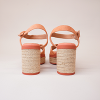 Prinia Macaron Suede Leather Espadrille Heels