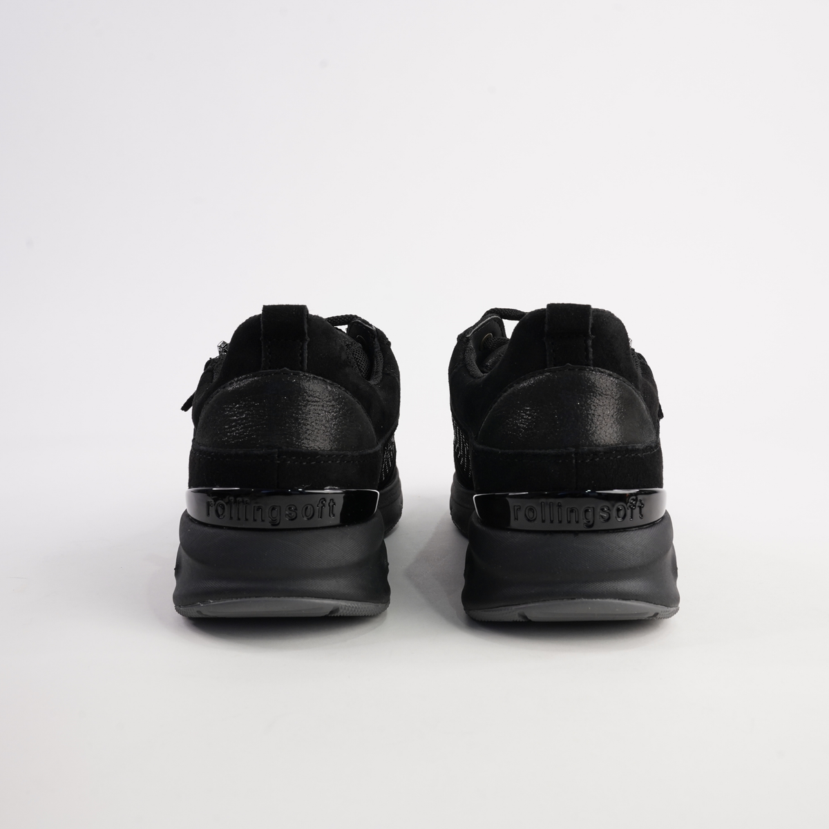 Gabby Black Suede Leather Sneakers - GABOR | Shouz