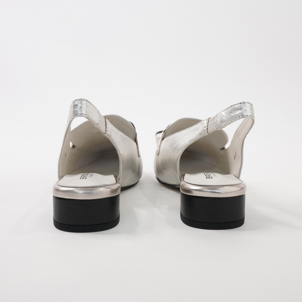 Randal Silver/ Black Leather Loafers - BRESLEY | Shouz