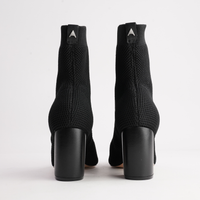 147240 Black Knit Ankle Boot - CARRANO | Shouz