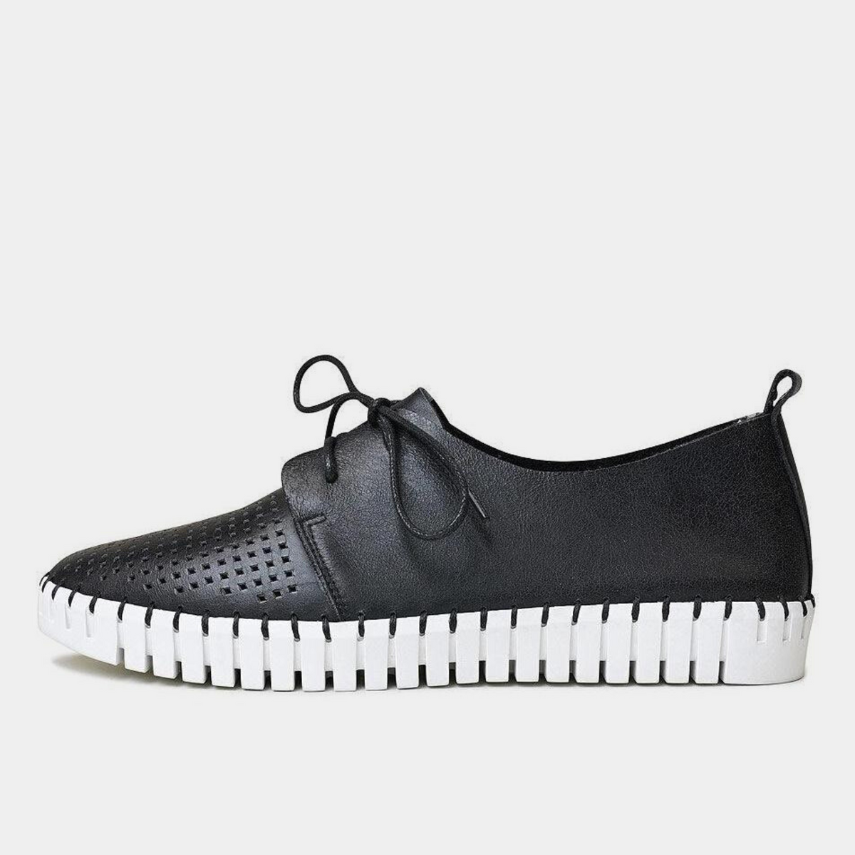 Huston Black Leather Sneakers - DJANGO AND JULIETTE | Shouz