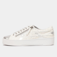 Laila Silver Leather Sneakers